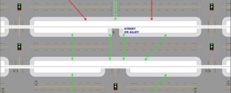crosswalk with lights