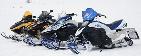 4 sled mobiles