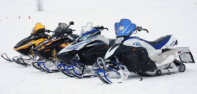 4 sled mobiles