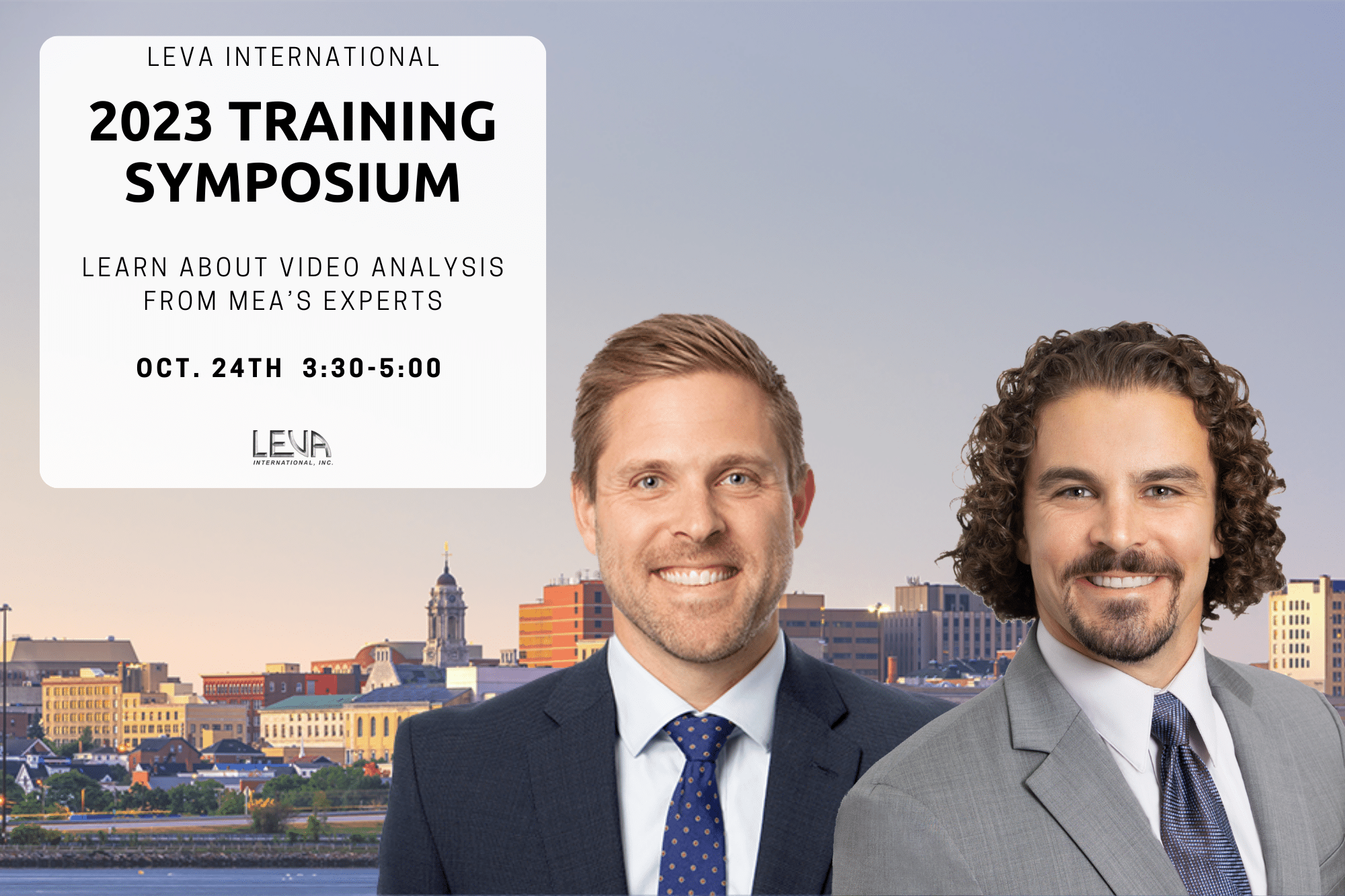 Cole and Tom Present at LEVA Training Symposium