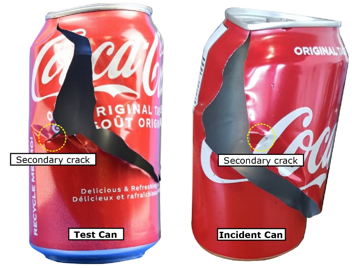 Damaged cans